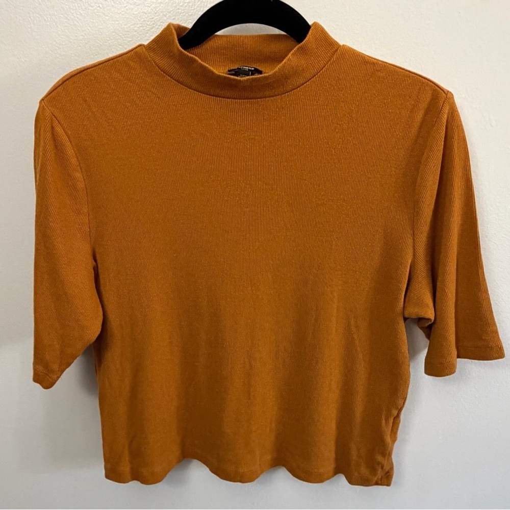 Express Women's Short Sleeve Top in Mustard